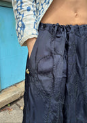 Y's Navy Cupro Skirt (S/M/L)