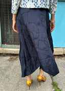 Y's Navy Cupro Skirt (S/M/L)