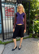 Prada 1990s Mesh Pleated Skirt (M)