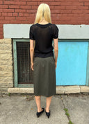 Prada 1990s Silk Knit Belted Tee (S/M/L)