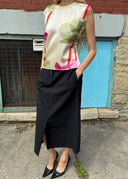 Giorgio Armani 1990s Black Midi Skirt (S/M)