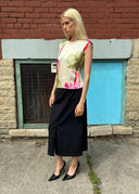 Giorgio Armani 1990s Black Midi Skirt (S/M)