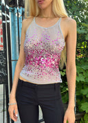 Emporio Armani SS 2000 Sequin Tank Top (XS/S)