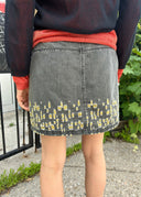 Chanel SS 2011 Distressed Denim Mini Skirt (S)