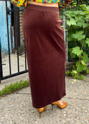 Sonia Rykiel Brown Velvet Skirt (XS/S/M)
