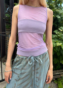 Giorgio Armani Lavender Mesh Top (S/M)