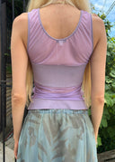 Giorgio Armani Lavender Mesh Top (S/M)