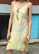 Marni Floral Silk Slip Dress (S)