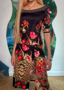 Roberto Cavalli Class Printed Dress (S/M)