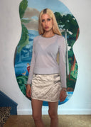 Prada 1990s Quilted Mini Skirt (XS)