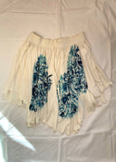 Frapbois Soft Gathered Blue Print Skirt (S/M)