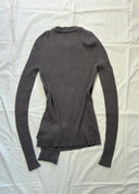 Yohji Yamamoto Grey Ribbed Sweater (S/M)