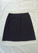 Prada 1990s Black Nylon Wrap Skirt (S)