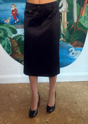 Celine Black Zipper Skirt (S/M)