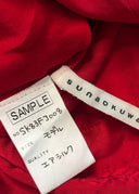 Sunao Kuwahara Red Silk Blouse (S/M)