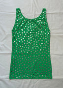 Tsumori Chisato Green and Silver Stretch Tank (S/M)