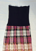 CDG Robe de Chambre AD 1993 Plaid Strapless Dress/Skirt (S/M)