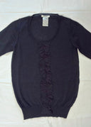 Chloe Ruffle Front Knit Top (XS/S)
