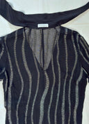 Costume National Sheer Metallic Blouse (XS/S)