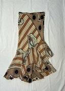 Keita Maruyama Brown Silk Chiffon Print Set (XS)