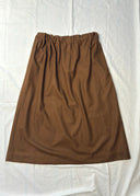 Jil Sander Brown Wool Flannel Skirt (S/M)