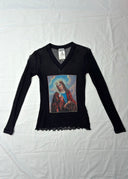 1990s Dolce & Gabbana Virgin Mary Mesh Top (S/M)
