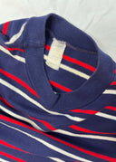 1970s Navy and Red Striped T-Shirt (S)