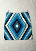 2000s Celine Blue Diamond Striped Skirt (S)