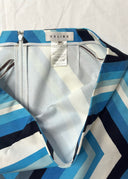 2000s Celine Blue Diamond Striped Skirt (S)