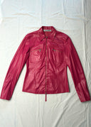 Jil Sander Pink Leather Shirt Jacket (XS/S)