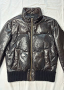Collection Privee Leather Puffer Coat (M)