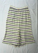1970s Laura Biagiotti Silk Striped Skirt