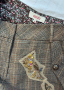 Kenzo Beaded Plaid Trouser (S)