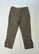 Kenzo Beaded Plaid Trouser (S)