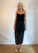 Voyage for Bergdorf Goodman Satin Midi Skirt (XS/S)