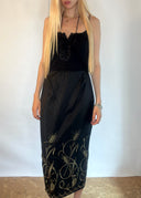 Voyage for Bergdorf Goodman Satin Midi Skirt (XS/S)