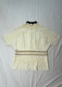 Dries Van Noten Embroidered Cotton Beaded Top (M)