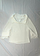 Yohji Yamamoto + Noir White Cotton Knit (S/M)