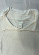 Yohji Yamamoto + Noir White Cotton Knit (S/M)