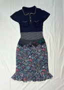 Keita Maruyama Knit and Silk Polo Dress (S)