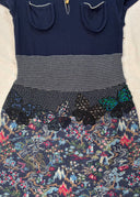 Keita Maruyama Knit and Silk Polo Dress (S)