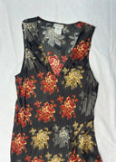 1990s Dries Van Noten Floral Rayon Dress (S/M)