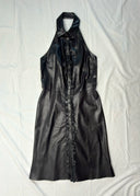 1990s Miu Miu Leather Halter Dress (XS/S)