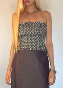 Celine SS 2002 Silk Tube Top (XS/S)