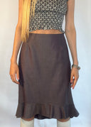 Chloe 1990s Purple Wool Skirt (XS)