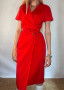 Max Mara Cotton Wrap Dress (S)