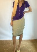 Gucci SS 2003 Ruffle Skirt (S)