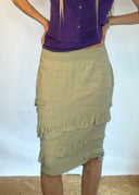 Gucci SS 2003 Ruffle Skirt (S)