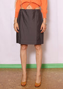 Prada FW 1998 Folded Silk Skirt (S)
