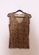 Marc Jacobs Brown Lace Tank (S/M)